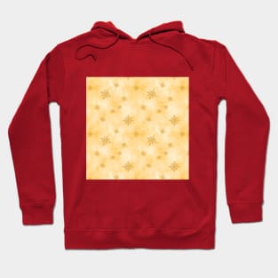 Gold Snowflakes Christmas Pattern Hoodie